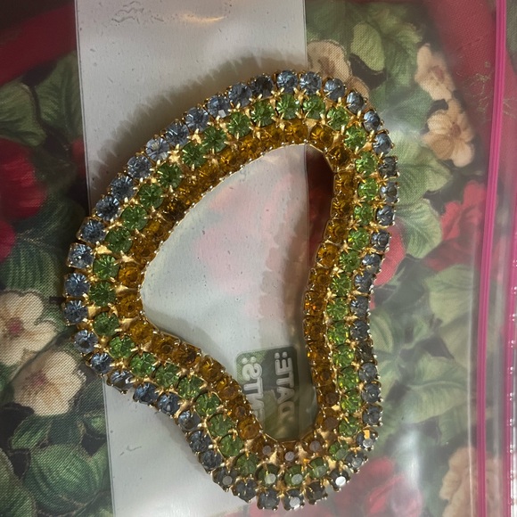 Multicolor Rhinestone Brooch - Picture 2 of 10